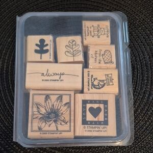 STAMPIN' UP! Retired ASSORTED Stamp Set, Set of 8 Stamps